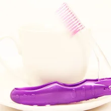 Складная Мягкая зубная щетка для путешествий, Портативная Складная зубная щетка для деловой поездки, гостиницы, гигиена полости рта, анти-микробный уход за полостью рта