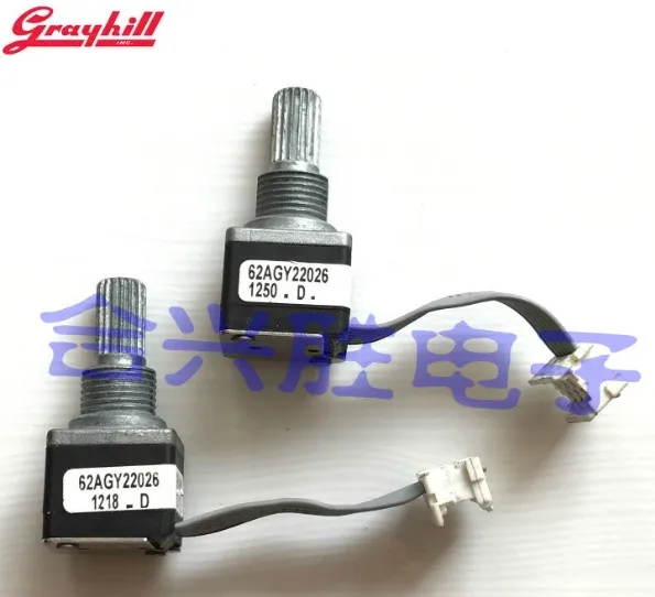 

VK]American GRAYHILL optical encoder 62AGY22026 medical device encoder 16 position shaft 19MM with push switch