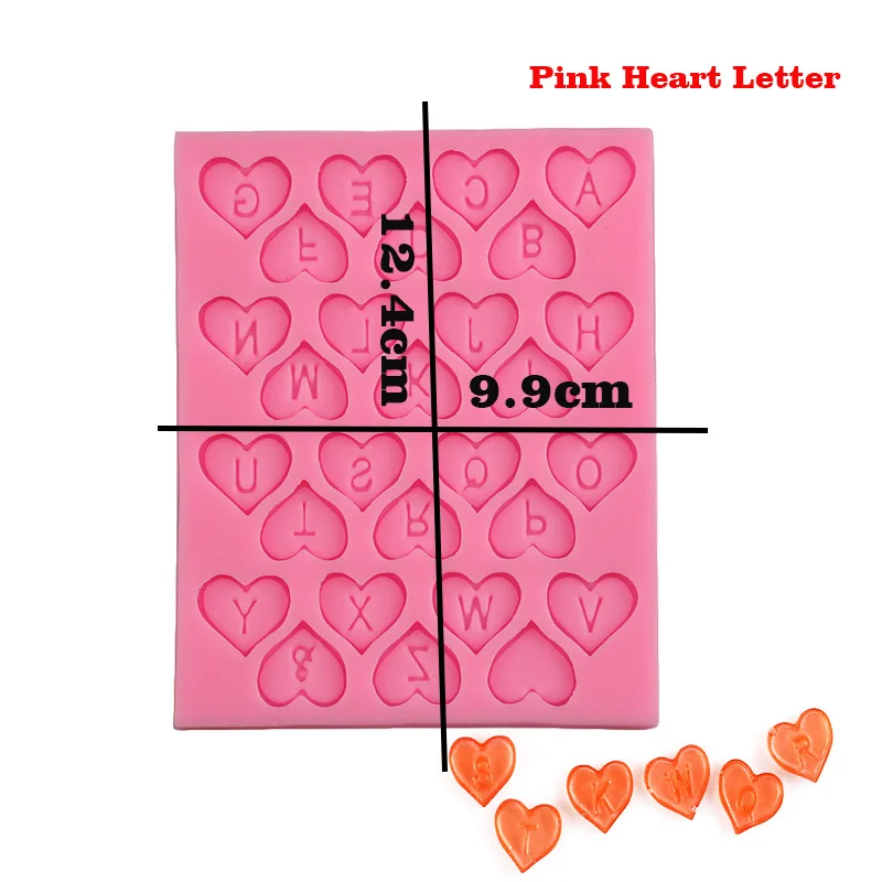 pink heart letter