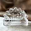 Leaf Stamped Glass Napkin Holder Decorative Glass Couple Swan Tissue Stand Dining Table Necessity Tableware Accessories Supplies 2