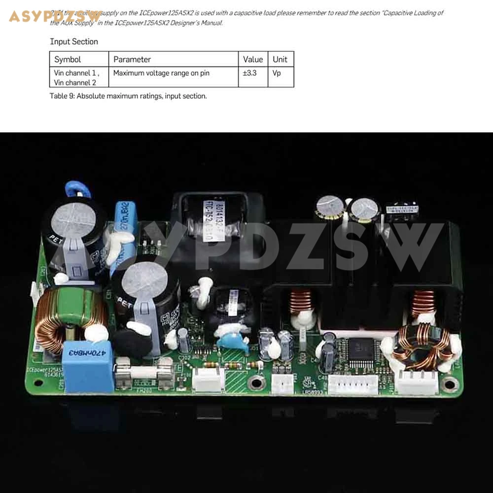 Цифровой усилитель мощности ICE125ASX2 плата модуля усилителя ICEPOWER 2*125 Вт готовая