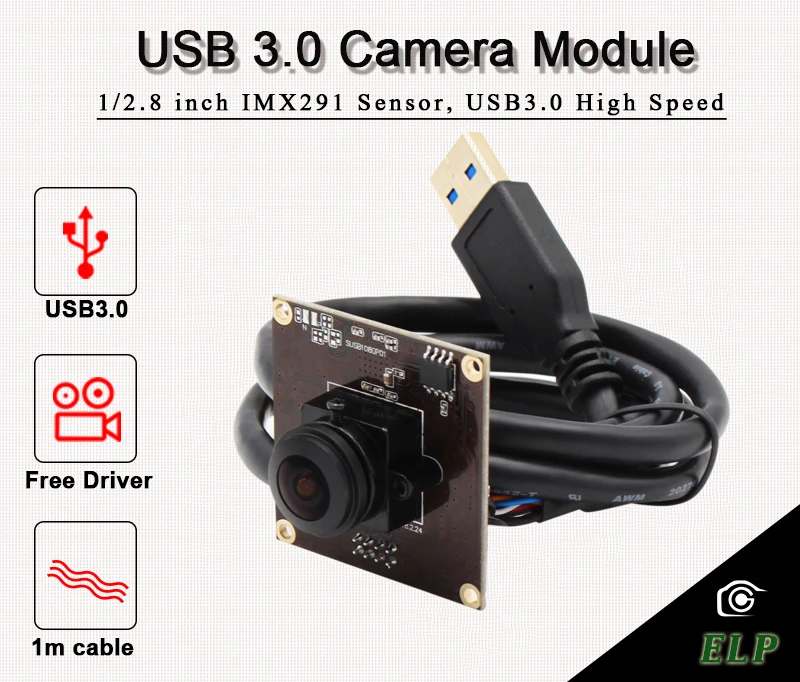 ELP M12 Рыбий глаз объектив 180 градусов 1/2. 8 дюймов IMX291 датчик Raspberry Pi Модуль