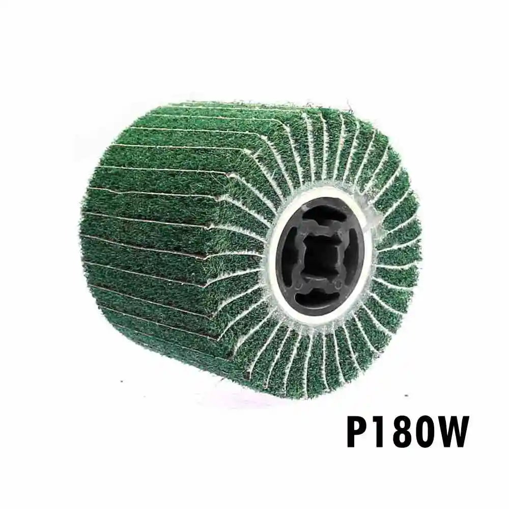 100mm Wool Striping Wheel Drum Burnishing Polishing Grinding Repairing Scratch
