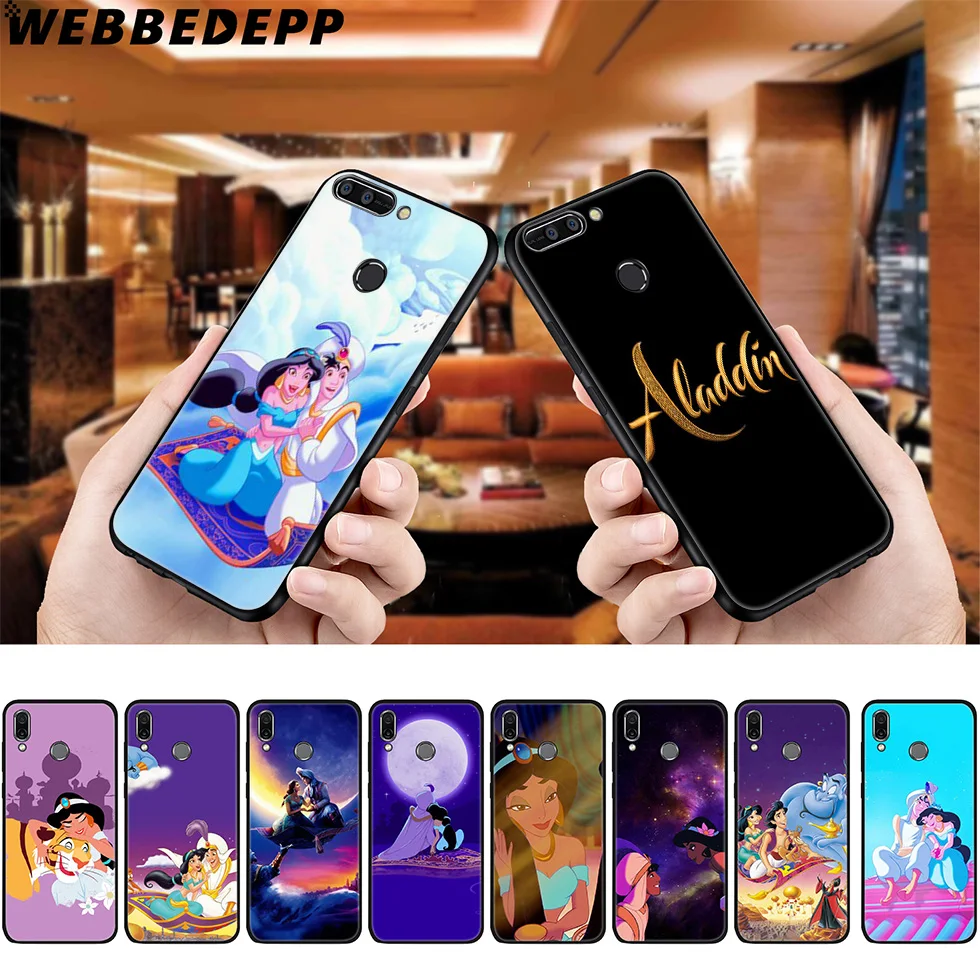 Мягкий чехол WEBBEDEPP Aladdin и Jasmine для Huawei P8 P9 P10 P20 P30 Lite Pro P Smart Z Plus 2019 Y6 Prime 2018 2017 Mini |