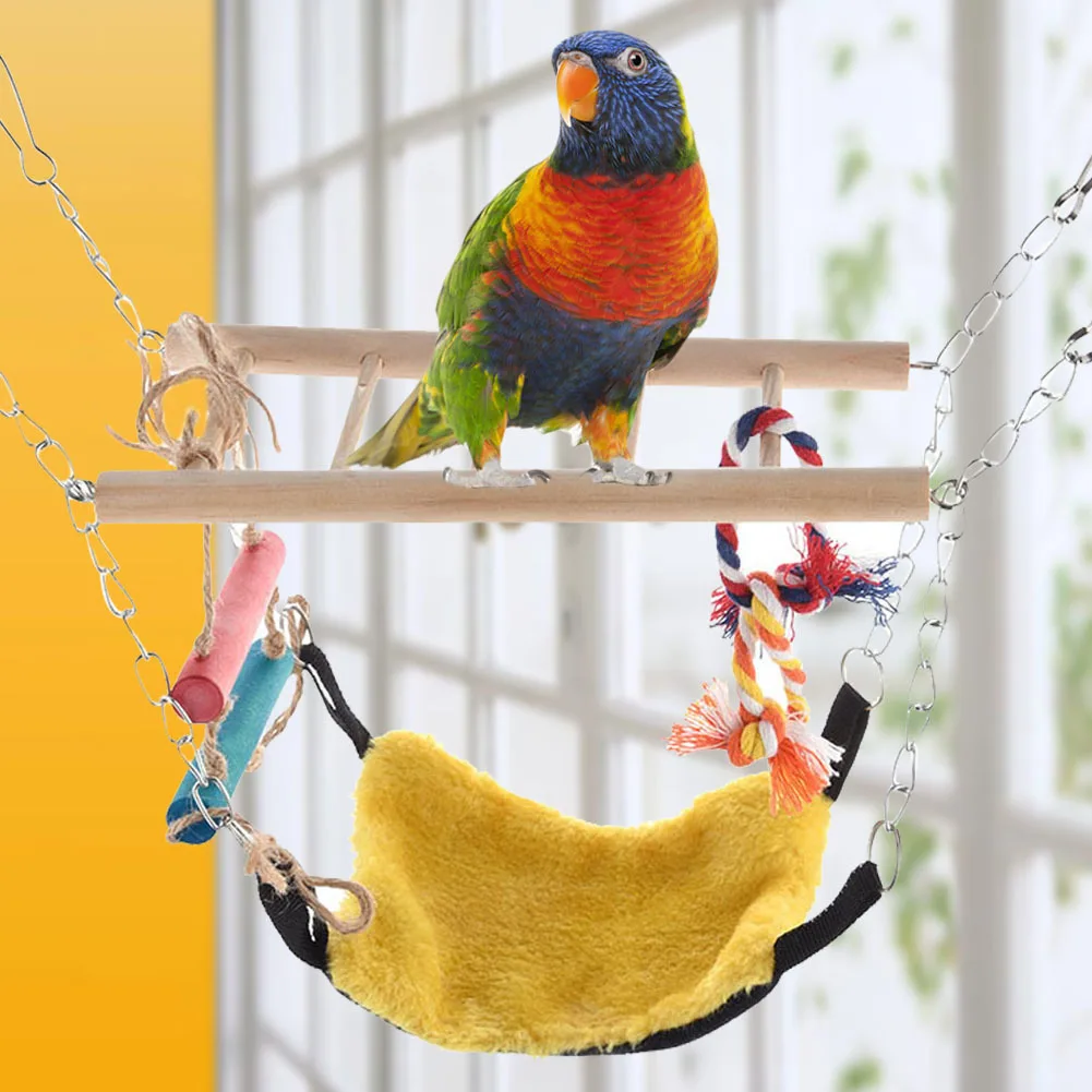 New Pet toy Colorful Swings Pet Birds Budgie Toy Parrot Climbing Toys