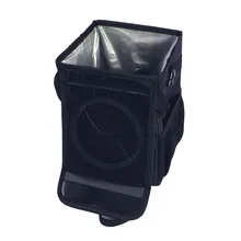 Автомобильный мусорный мешок, мусорный бак, портативный автомобильный мусорный мешок с крышкой и карманами для хранения, герметичная внутренняя подкладка, автомобильная сумка для хранения