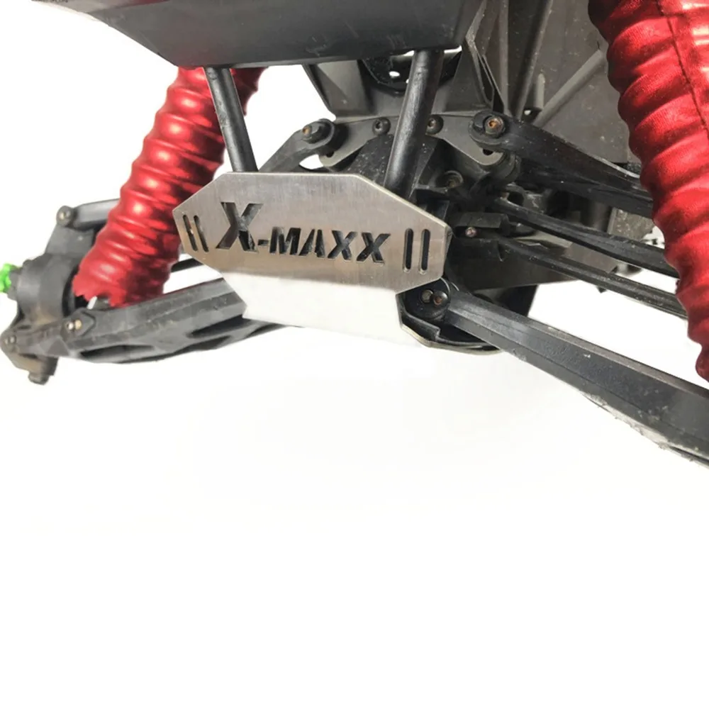 XBERSTAR Нержавеющая сталь Броня защиты шасси опорная плита для TRAXXAS X-Maxx Xmaxx 6s 8 S RC автомобиль Запчасти