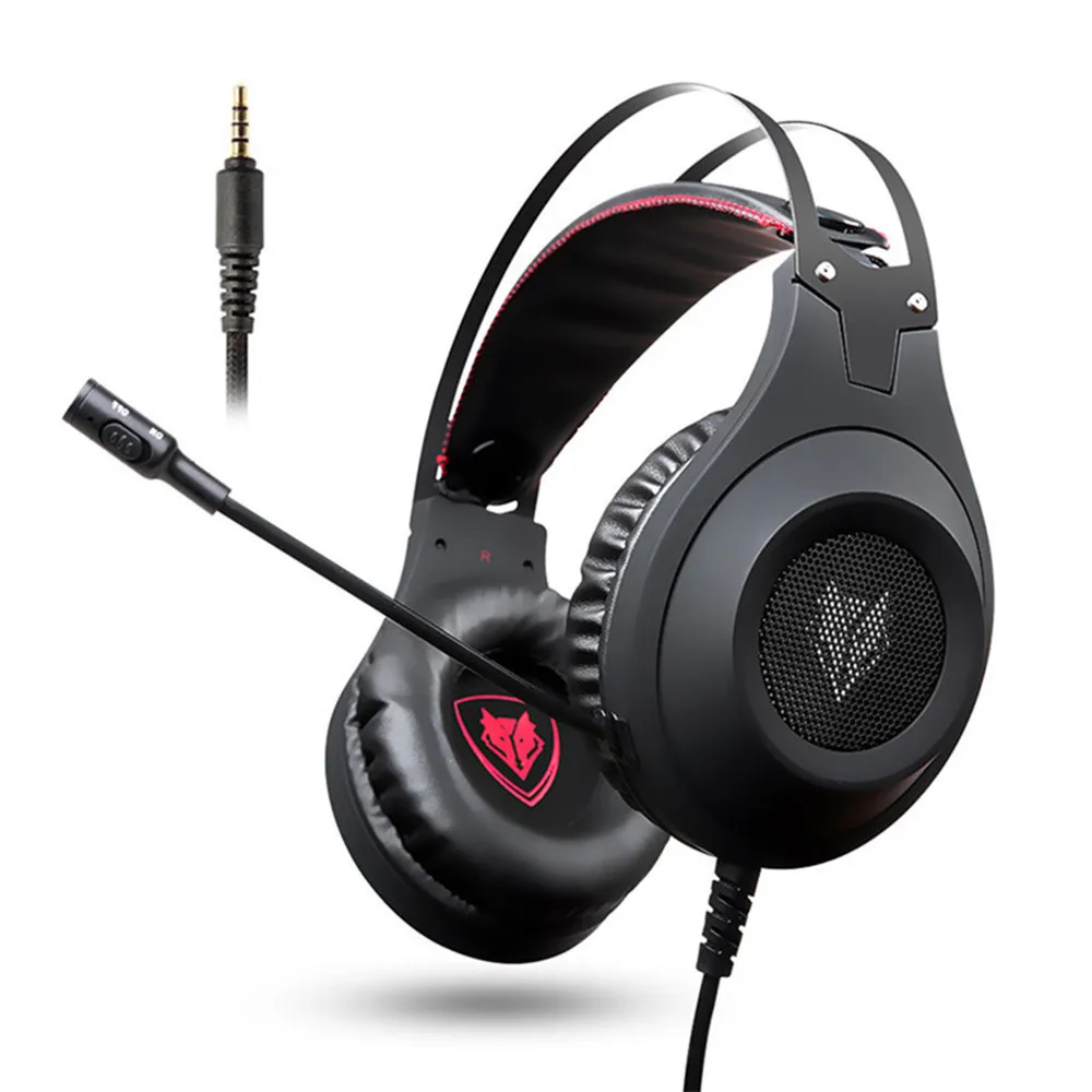 Скидка Xiberia Nubwo N2 3,5 мм игровая гарнитура PC Gamer Bass Casque с микрофоном для телефона PS4 N2U USB Игровые наушники с светодиодный для компьютера