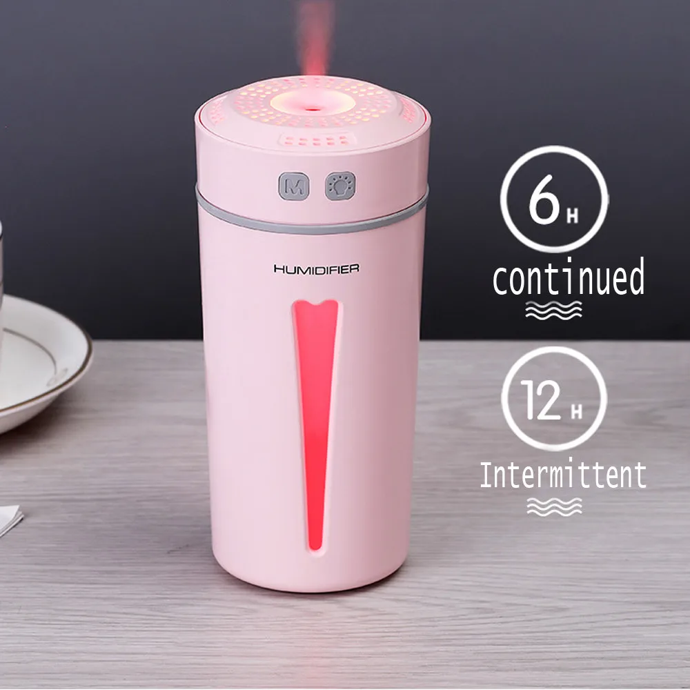 

Usb Aroma Humidifier Night Light Mute Air Humidifier Home Small Appliances oil Aromatherapy cool mist maker for Office Home