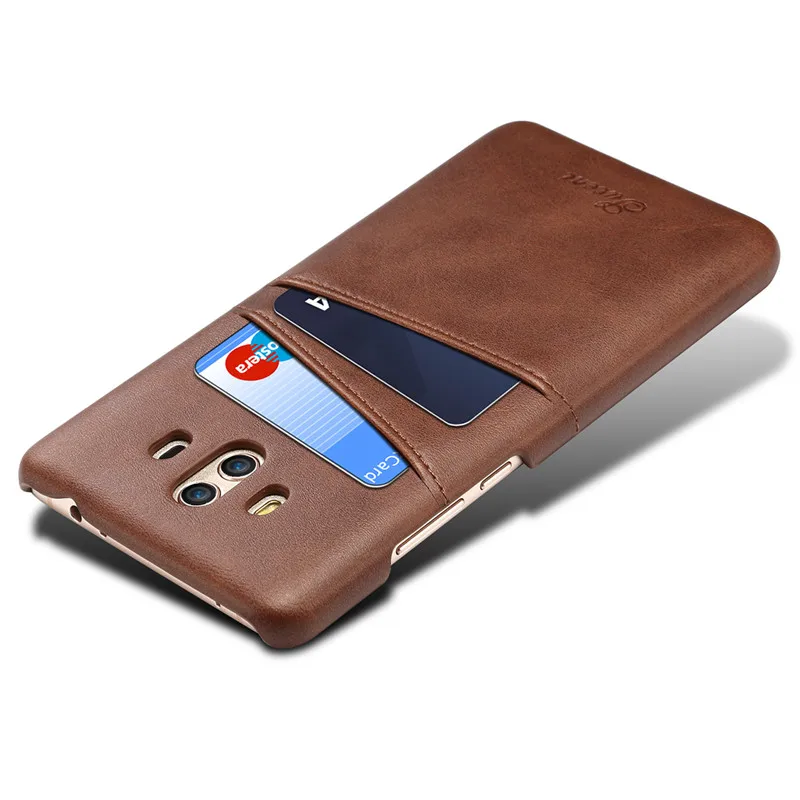 Phone Cases for Huawei Mate 10 Case Soft PU Leather Wallet Cover With Two Credit Card Hole |