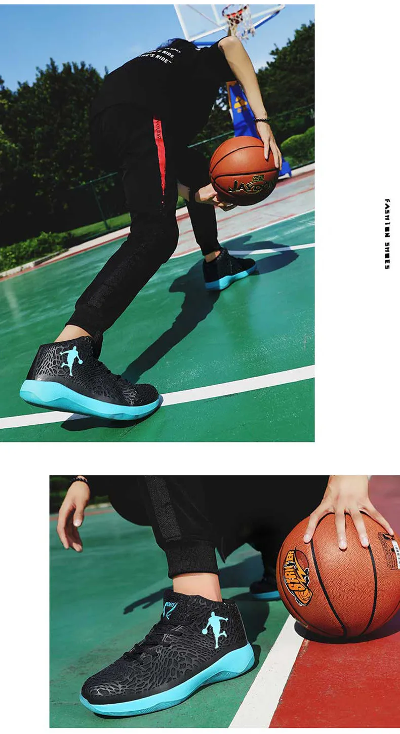 Man Light Jordan Basketball Shoes Breathable Anti-slip Basketball Sneakers Men Lace-up Sports Gym Ankle Boots Shoes Basket Homme (11)