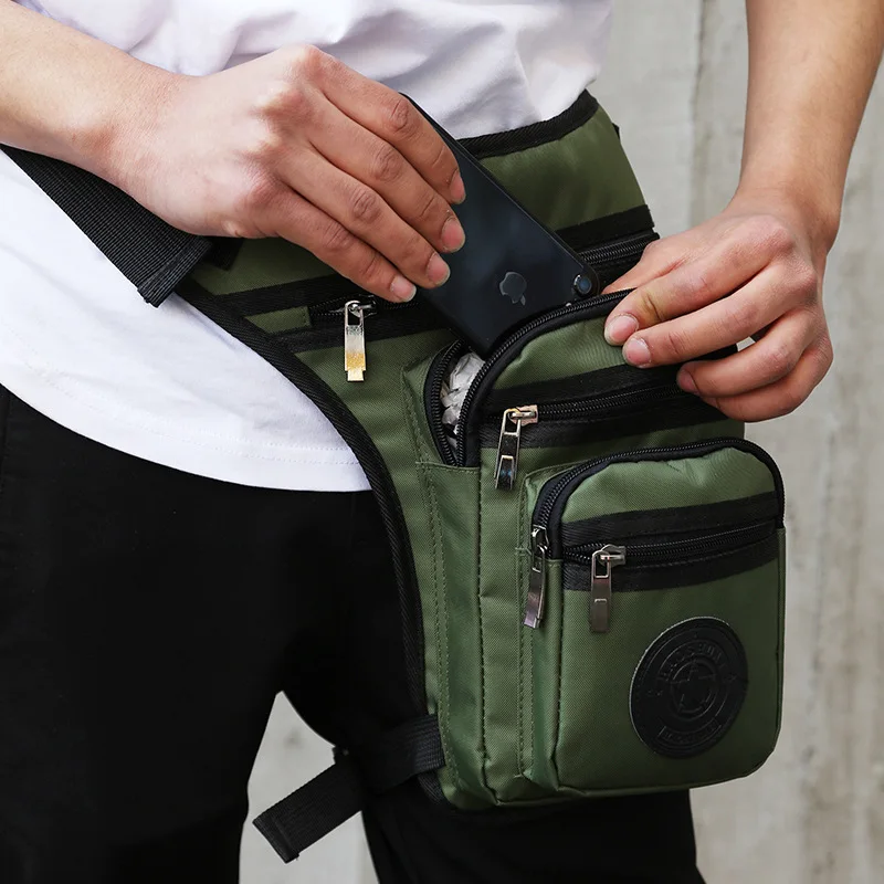Мужские холщовые поясные сумки Norbinus, военная поясная сумка, мотоциклетная сумка-мешок через плечо