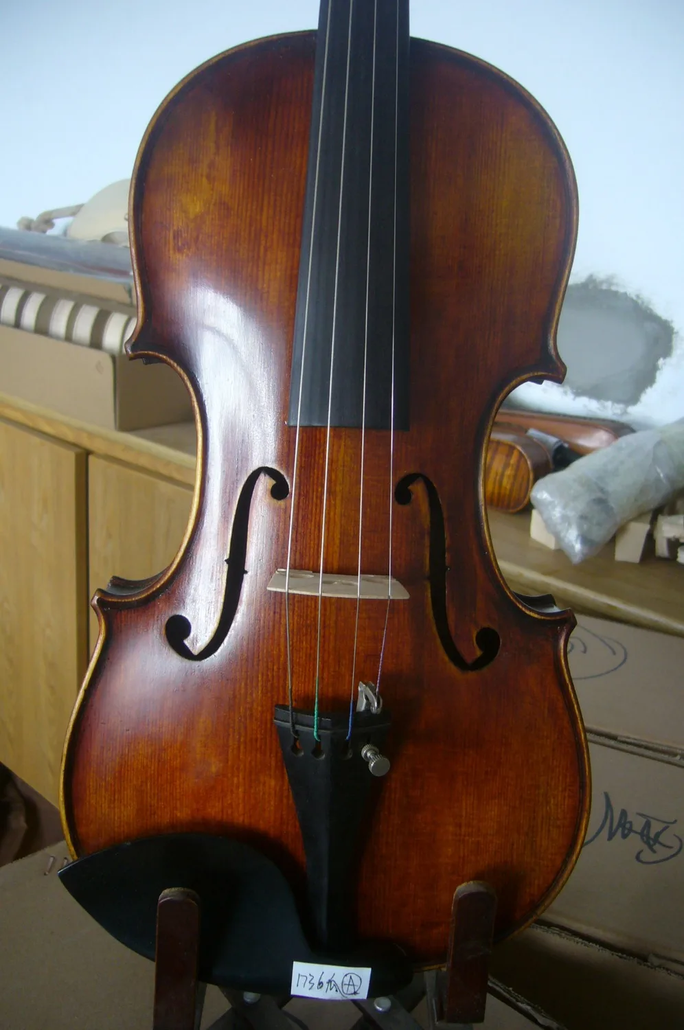 

Master 4/4 violin old antique style very nice sound guarneri model 1736