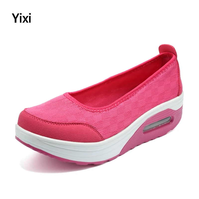 

Women Flats Platform Sport Wedge Sneakers Mesh Breathable Ladies Shoes Nurse Teacher Work Walking Shoes Woman Plus Size 35-42