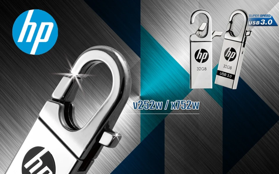 HP x252w USB Flash Drive 64GB Metal Pendrive High Speed USB Stick 32GB Pen Drive Real Capacity 16GB USB Flash 8GB Customized (7)