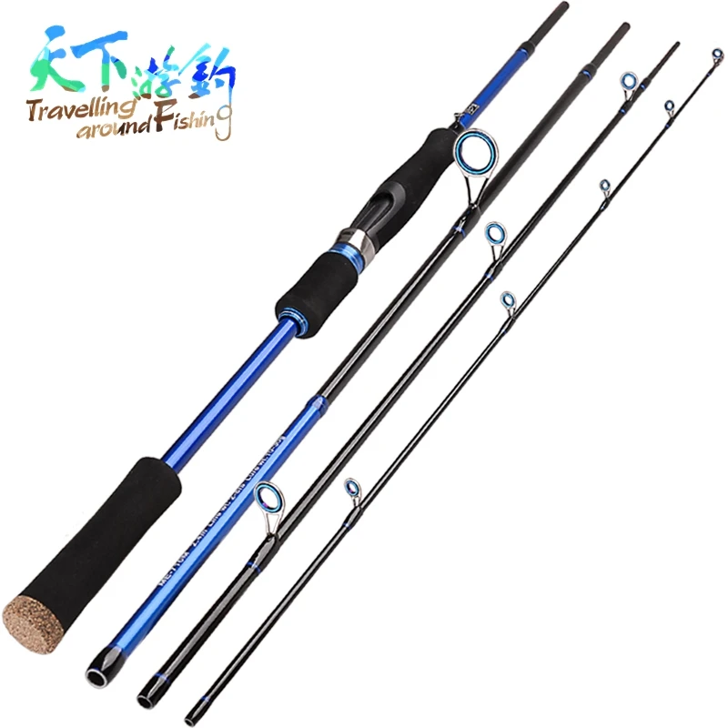 

Fishing Rod 2.1 2.4 2.7m 4 Section Carbon Spinning Carp Fish Stand Pole Vava De Pescar Angelrute Canne a Peche Rod Guide Rings