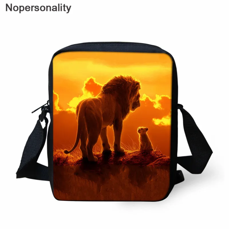 Nopersonality Cool Lion King школьные ранцы для мальчиков Детский Школьный рюкзак с рисунком 16 дюймов сумки для книг Школьная Сумка подростковая sac dos - Цвет: L5442E