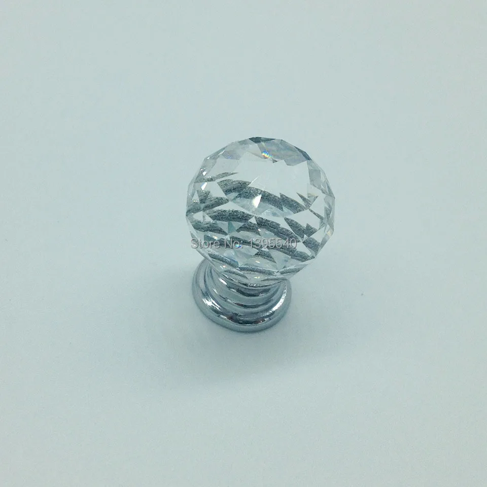 New K9 Round Crystal Drawer Knobs Jewelry Box Drawer Pulls