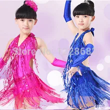 Блесток бахромчатые, Бальные танцы платья для танцев стандартный бальный зал танец платье латина девочек Franja; богемный комплект, Roupa халат Danse