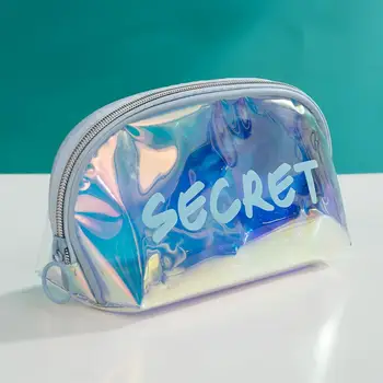 

Fashion Clear Jelly Bag For Women Mini Transparent Ladies Cosmetic Case PVC Design Female Beauty Organizer Make Up Bag