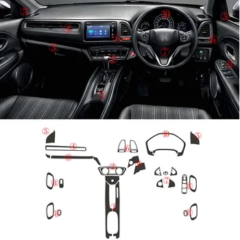 

Car-Styling 3D Carbon Fiber Car Interior Center Console Color Change Molding Sticker Decals For RHD Honda Vezel