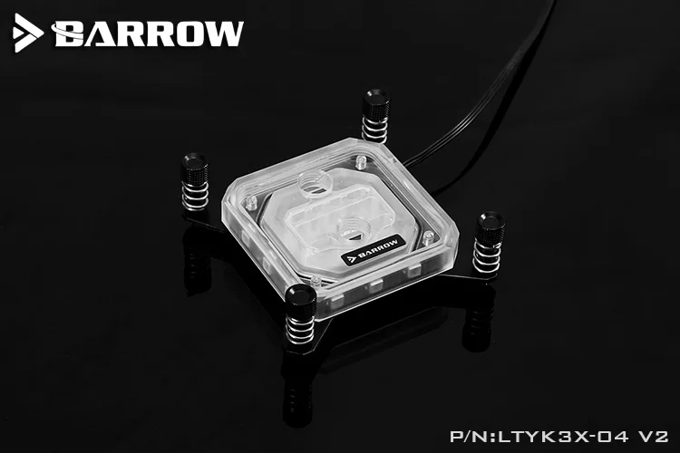 Блок питания для процессора Barrow X99/X299 специальная акриловая головка INTEL черная