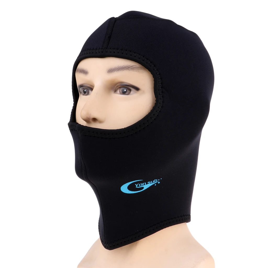 

Women Men Unisex Neoprene Scuba Dive Wetsuit Snorkeling Bib Hood Surfing Swimming Cap Full Face Mask 3MM