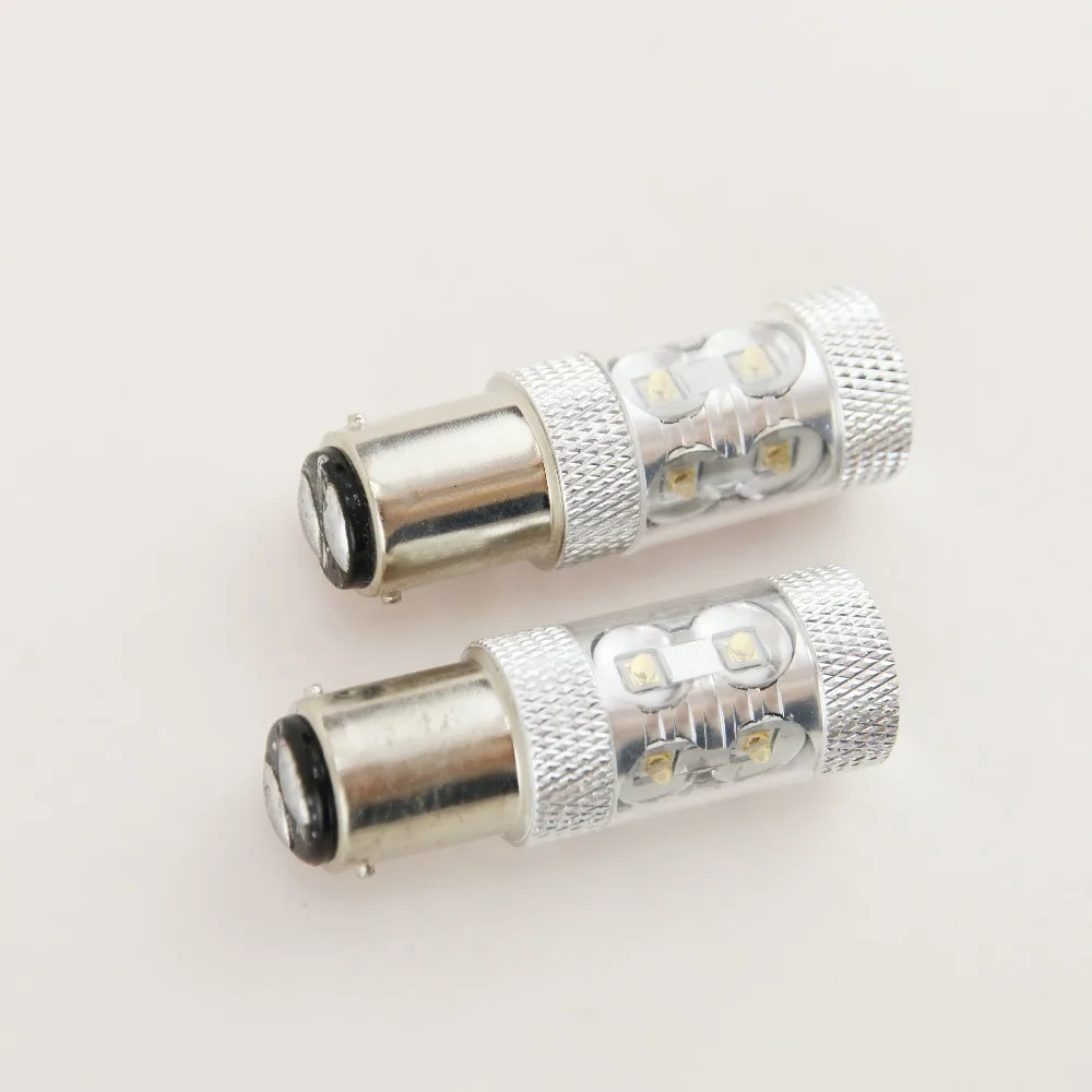 2x белый/красный/желтый S25 1157 P21/5 Вт Bay15D BA15D BAZ15D 50 CREE чип светодиодный автомобильный