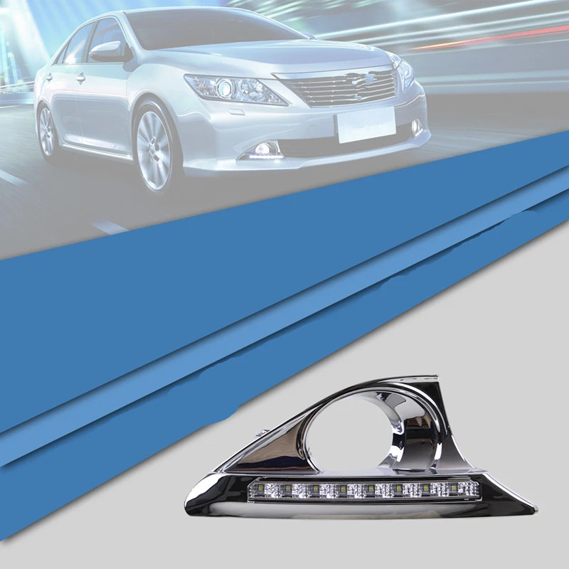 

Tcart DRL For Camry 2012-2014 AUTO CAR LED DRL Daytime running light with Aluminum rear cover yellow for turn signal light