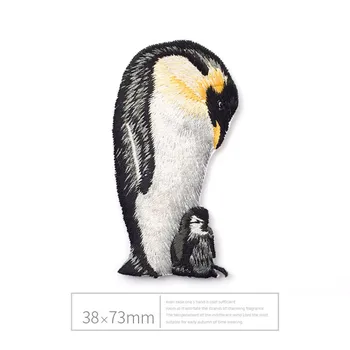 

1 PC Antarctic Penguins Patch Embroidery Iron On Patch For Clothing Craft Cute Repair Stciker for Dress Hat Bags
