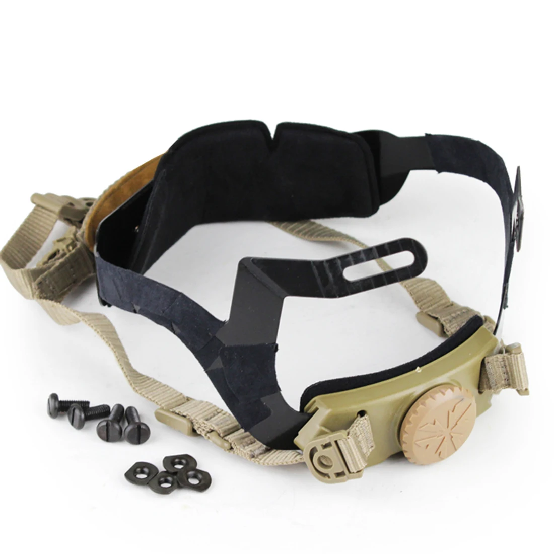 Военный Тактический шлем аксессуары Cingulate система Блокировка головы с регулируемой окружностью головы для страйкбола охоты - Цвет: Tan