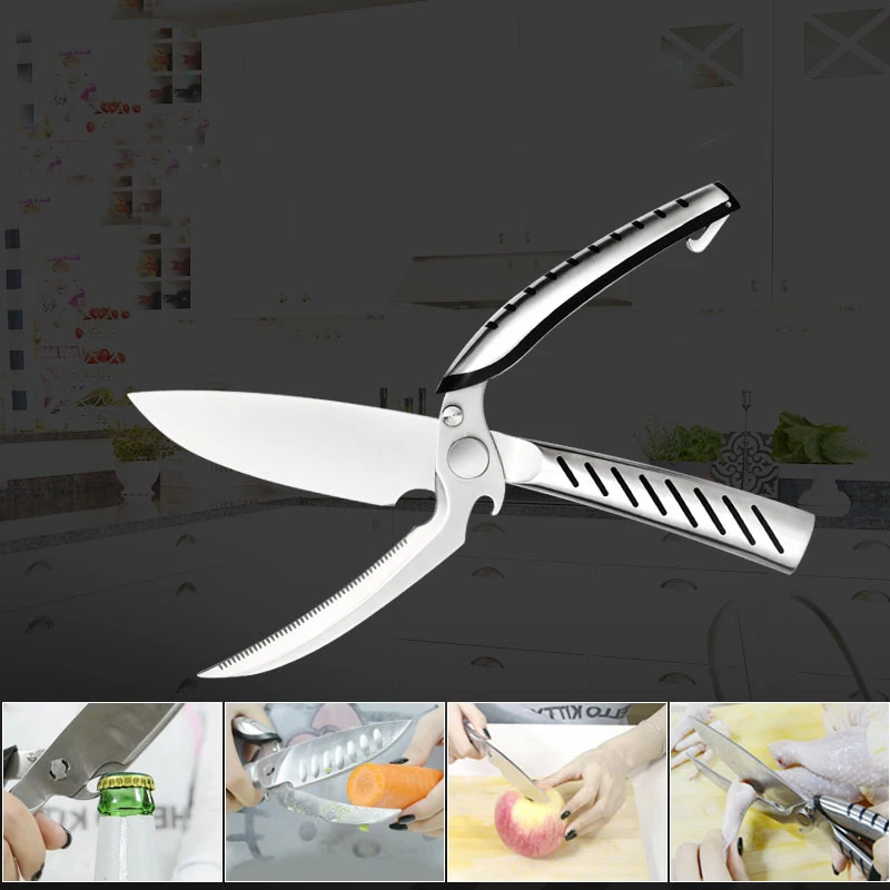 Stainless Steel Kitchen Poultry Chicken Bone scissor Cutter Cook font b Gadget b font shear Fish