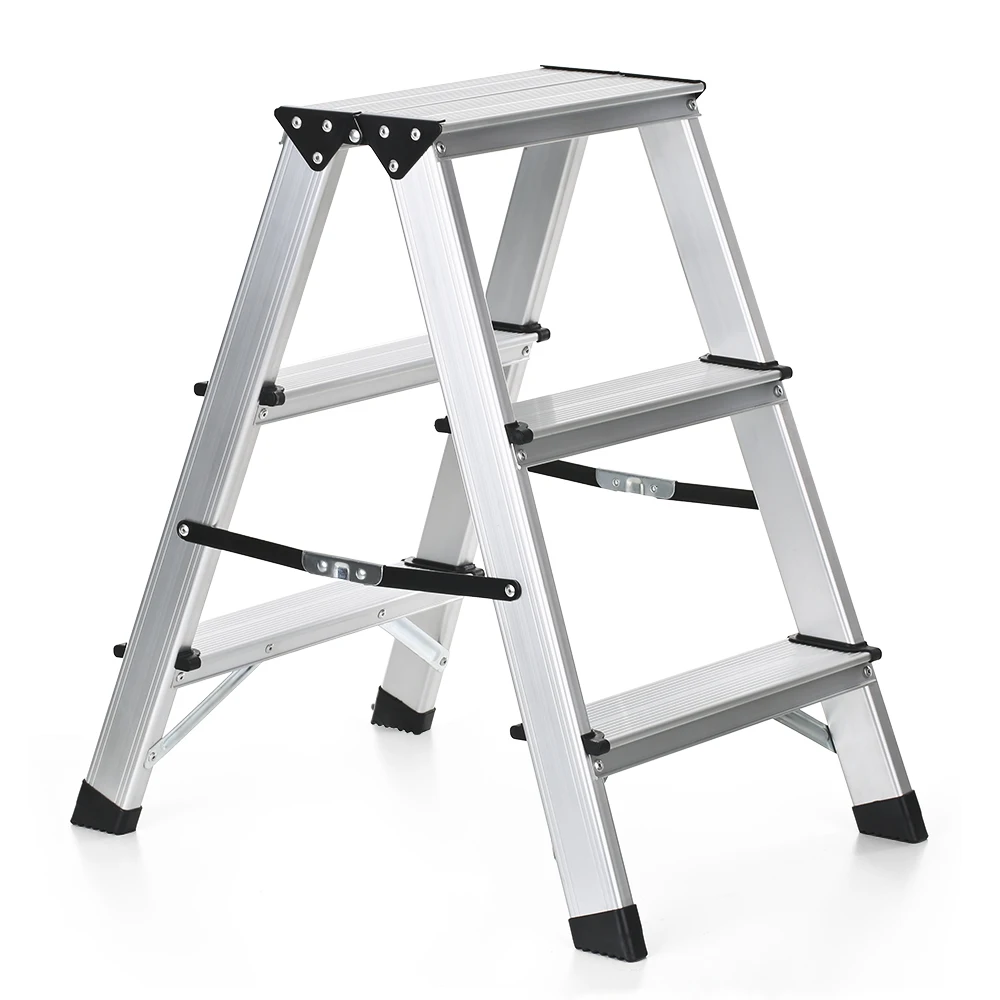 

iKayaa Folding 2 Step Home Ladder 330 Pound Capacity Portable Aluminum Stepladder Non-Slip stepladder Ladders ship from EU