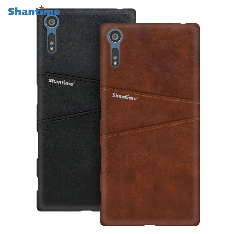 Luxury Vintage Leather Back Cover For Sony Xperia XZ Phone Case Card Slot PU | Мобильные телефоны и аксессуары