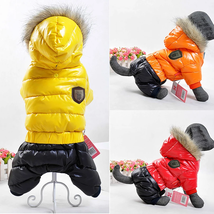 

Hot Sale Winter Pet Dog Clothes Super Warm Down Jacket For Small Dogs Waterproof Dog Coat Thicker Cotton Hoodies For Chihuahua