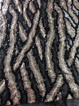 

DiuDiu-10.2225 special 5 yards/pcs SEQUINS African french lace net tulle fabric with super quality