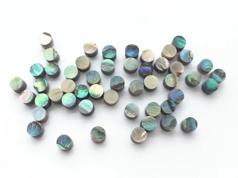 New 50 pcs Colorful Abalone Inlay Material Abalone Dots 3mm Diameter