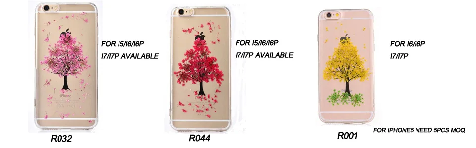 real flower case
