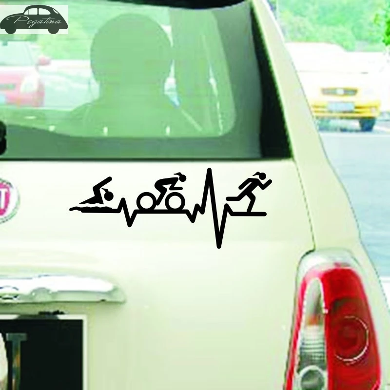 Женский пульсетриатлон наклейка для плавания бега велосипеда езды на велосипеде