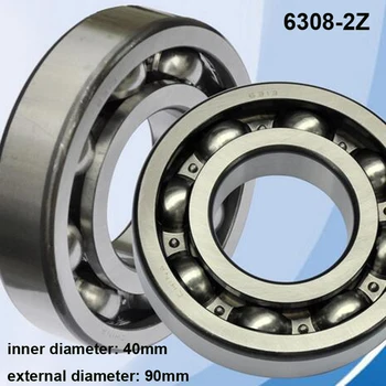 

High Quality 1Pcs/Lot 6308-2Z Steel Material Metal Sealed Shielded Deep Groove Ball Bearings 40*90*23mm