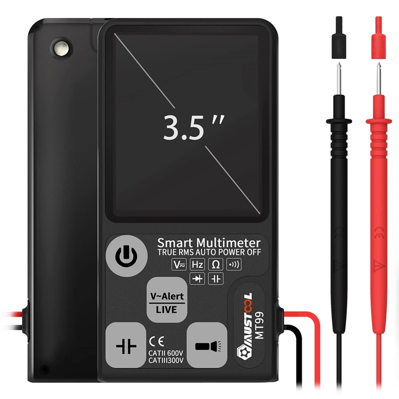 Beste MUSTOOL Verbeterde MT99 True RMS Digitale Multimeter 9999 Telt Ultra grote EBTN Lcd scherm 3 Line Display Volledig auto Range
