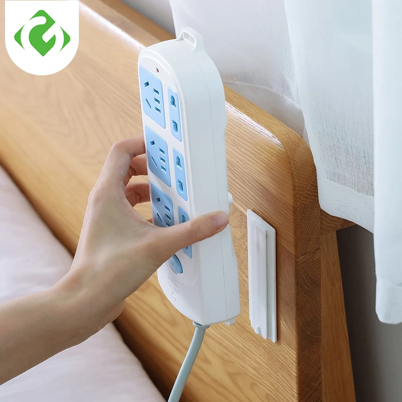 1 шт. Бесшовные наклейки держатель настенный фиксатор power Strip держатели для хранения розеток настенные держатели розетка зарядная полка стойка для накладных ногтей