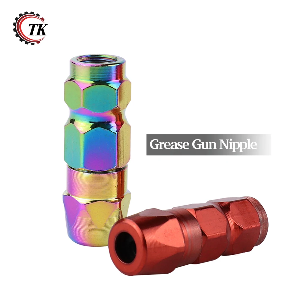 

5Pcs Grease Gun Nipple Grease Gun Flat Head Grease Fitting