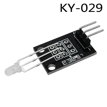 

10pcs/lot KY-029 3mm Two Color Red and Green LED Common Cathode Module for DIY Starter Kit 2-color sensor