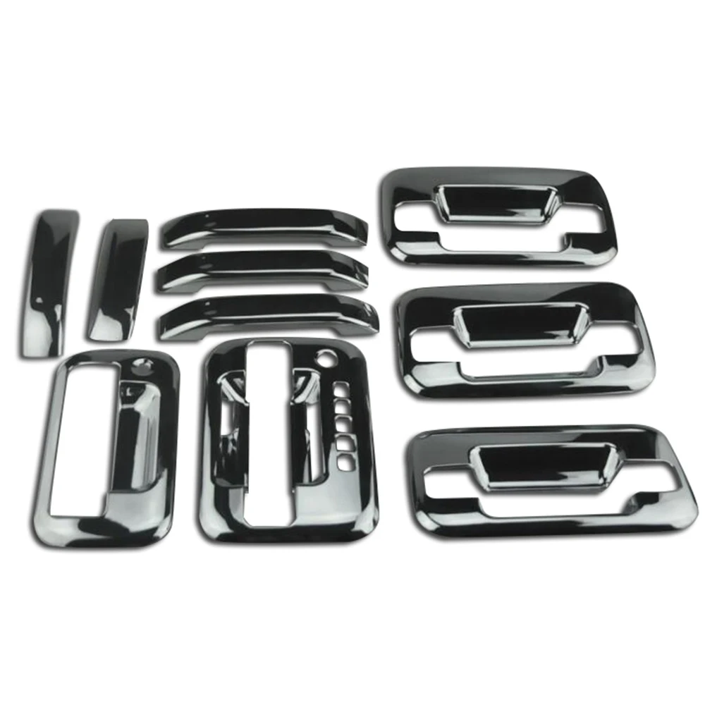 For 2015-2017 Ford F150 Chrome ABS Plastic Tail Gate Door Handle Cover Trim 2PCS
