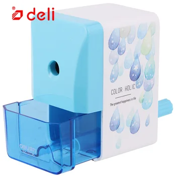 

Deli stationery 1pc pencil sharpener school student manual plastic pencil sharpeners with gifts for kid school & office supplies
