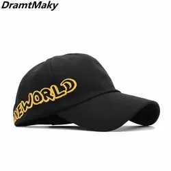 Модная вышивка один мир Мужская бейсболка s для женская кепка Snapback кепки s Bone шапки шляпа Gorras папа кепки Bone Trucker кепки