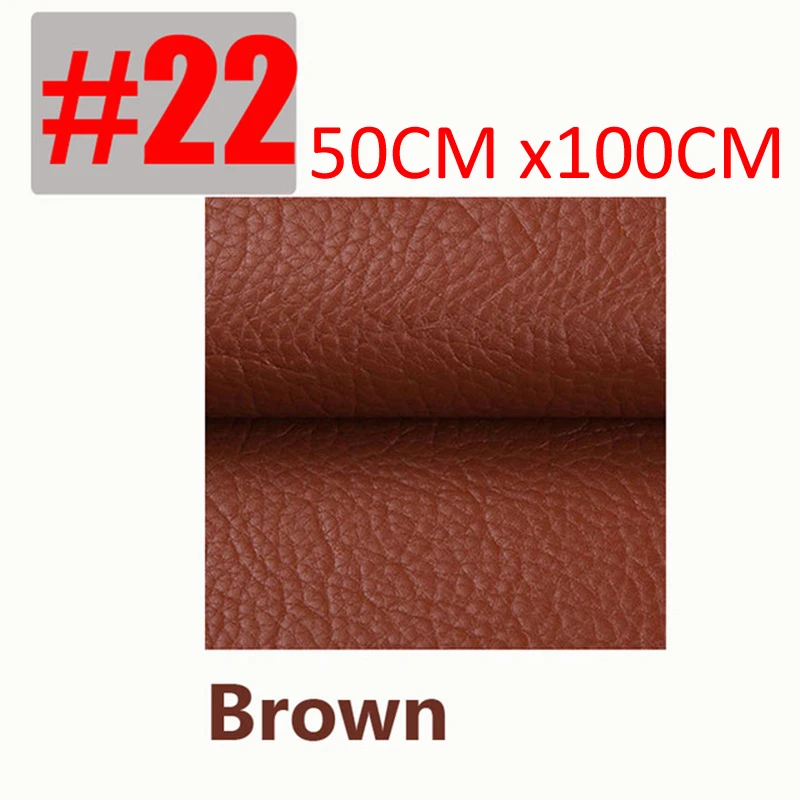NO.22-50X100cm Экологически чистые самоклеющиеся кожные нашивки из искусственной кожи самоклеющиеся Скидки Большой из искусственной кожи патч ремонт диван с липкой - Цвет: NO.22-50X100cm