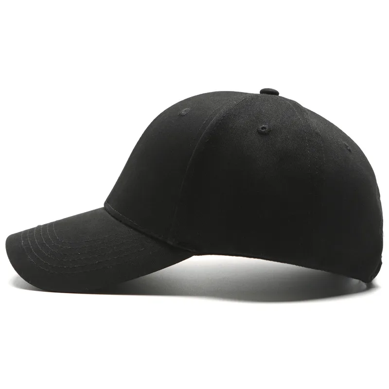 black baseball cap men women hat snapbcak Baseball Caps male Casual solid color bone Hats dad cap gorras Size adjustable cap