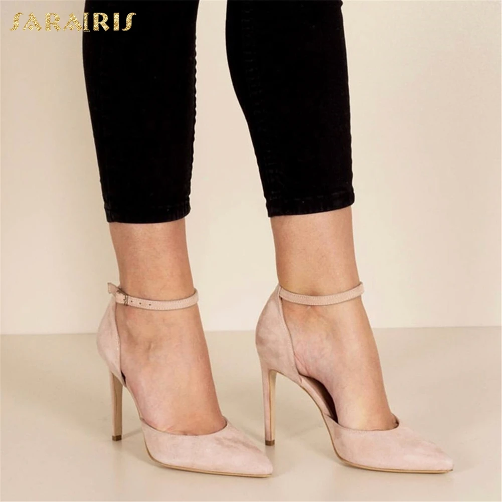 

SARAIRIS Luxury Large Size 35-47 Pointed Toe Summer Sandals Women Shoes High Heels Party Shoes Woman